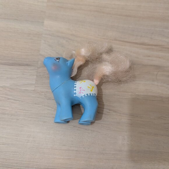 Vintage 1984 My Little Pony MLP G1 Baby Fancy Pants Ponies Baby Bows - Picture 2 of 4